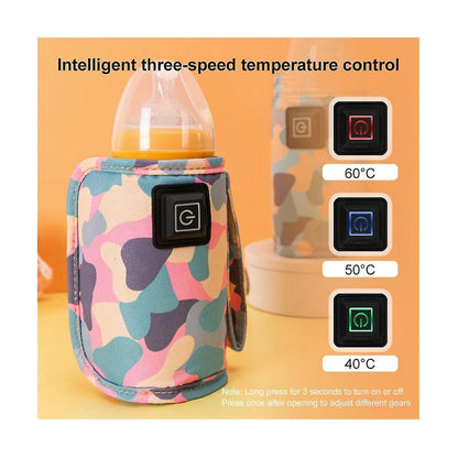🍼 Portable USB Baby Bottle Warmer – Travel & Home Use
