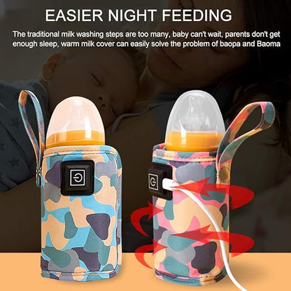 🍼 Portable USB Baby Bottle Warmer – Travel & Home Use