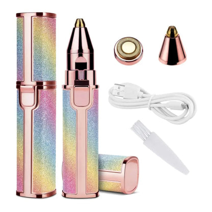 2 In 1 Rechargeable Flawless Eyebrow & Facial Hair Remover