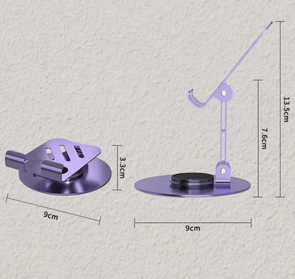 Metal 360° Rotating Desktop Mobile Stand – Premium Foldable Holder
